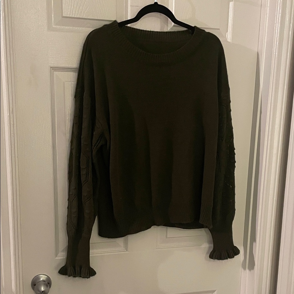Olive Green Women's Sweater